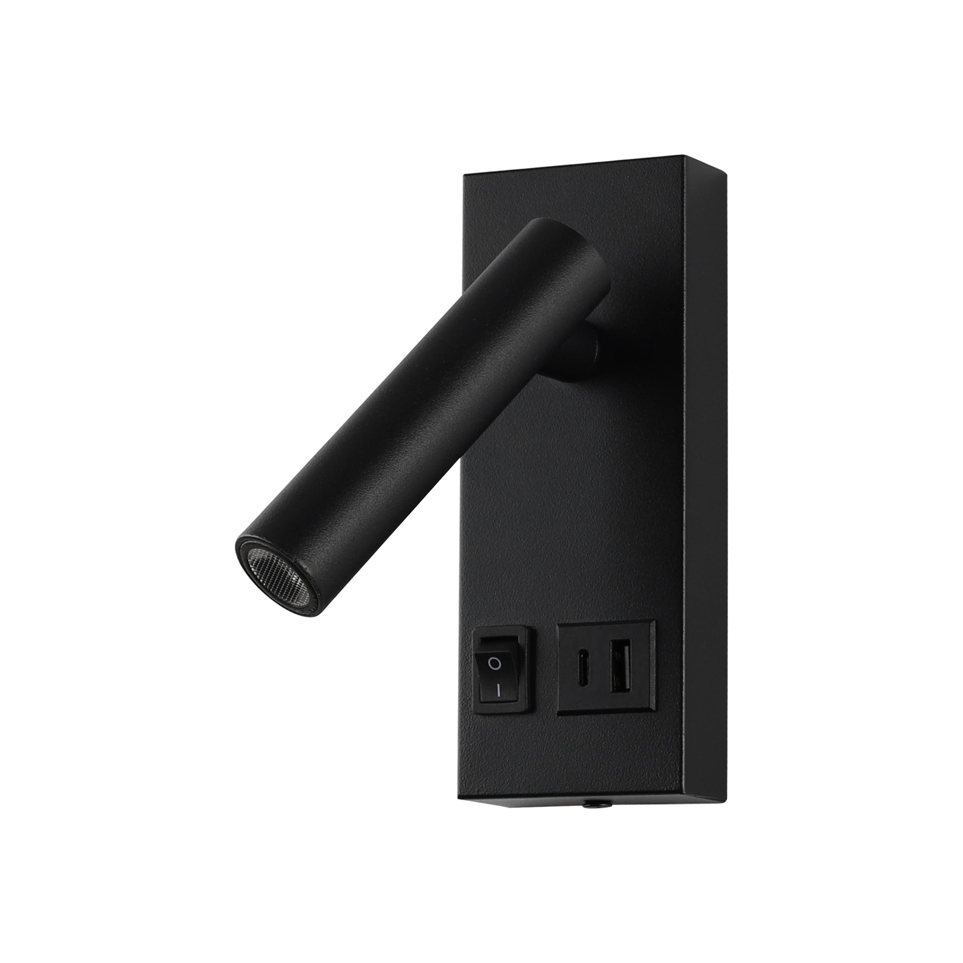 Aplică LED SMARTY B Klausen 2W negru aluminiu, lumină caldă 3000K unghi 38°, iluminat accent interior
