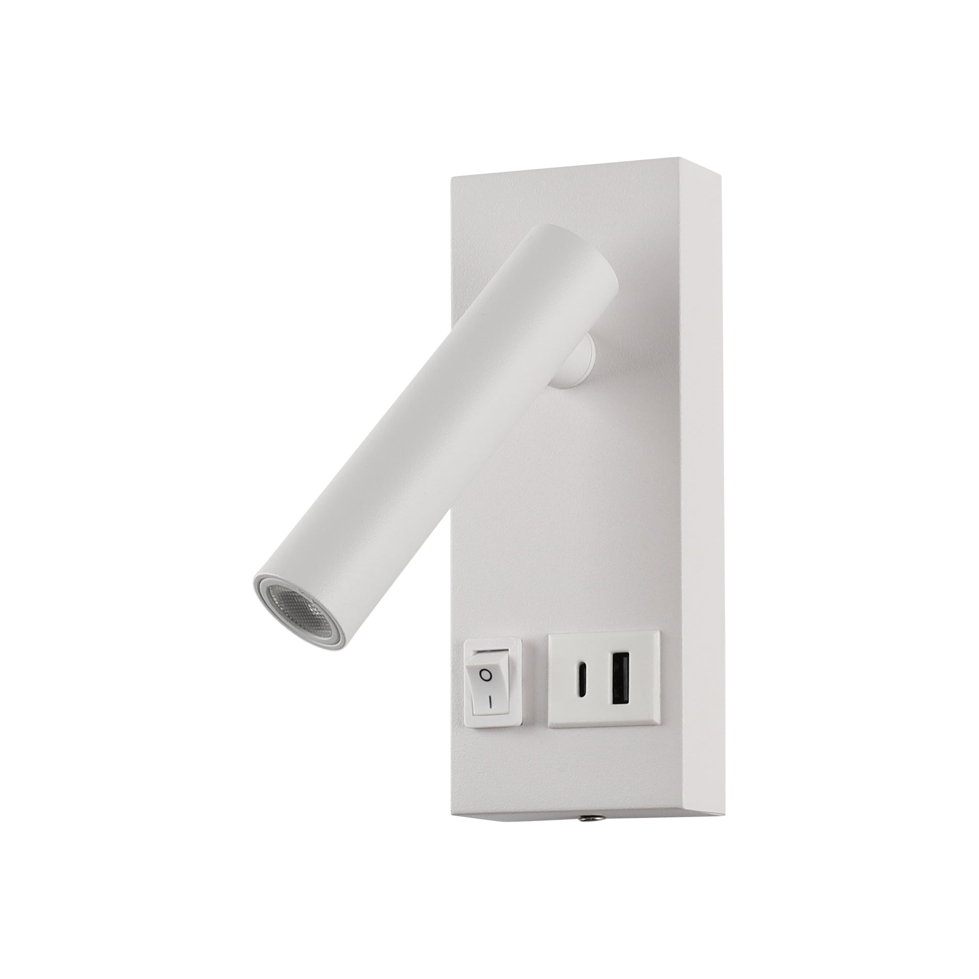 Aplică LED SMARTY W Klausen 2W alb aluminiu, lumină caldă 3000K unghi 38°, iluminat accent interior
