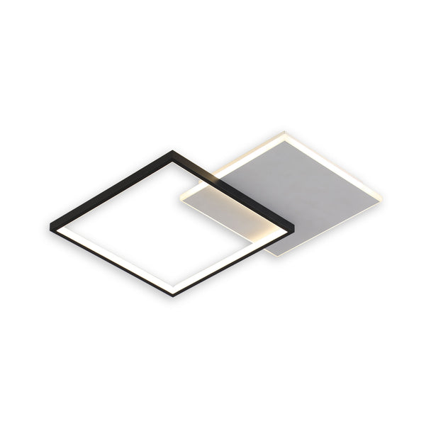 Plafonieră LED Vertis PL2 Klausen 27W, design modern alb-negru
