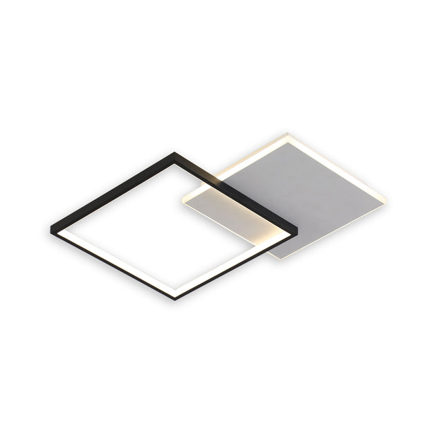 Plafonieră LED Vertis PL2 Klausen 27W, design modern alb-negru
