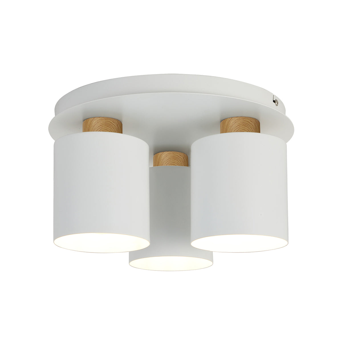Plafoniera WHITISH PL3 Klausen 3xE27 alb natur metal design modern minimalist iluminat interior
