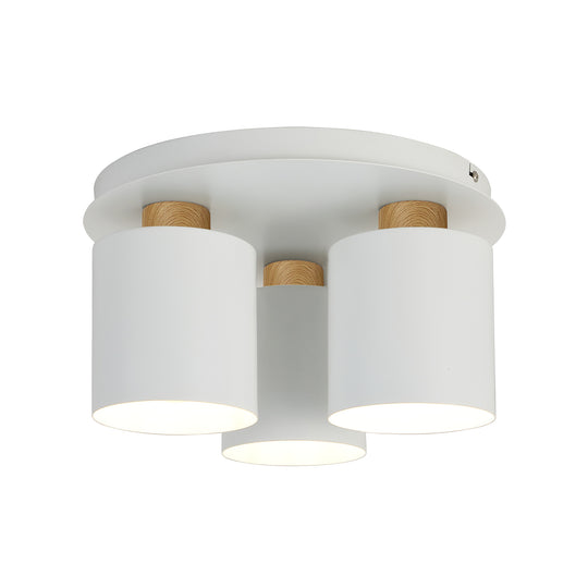 Plafoniera WHITISH PL3 Klausen 3xE27 alb natur metal design modern minimalist iluminat interior

