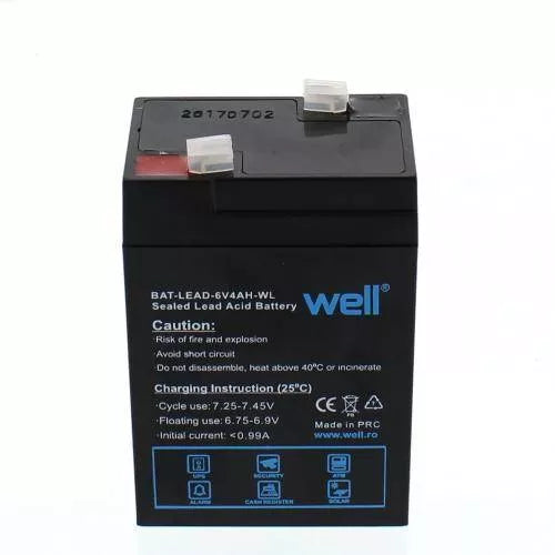 Acumulator 6V 4A PLUMB ACID WELL BAT-LEAD-6V4AH-WL