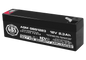 Acumulator AGM VRLA 12V 2.3Ah plumb acid 178x34x60 mm F1 terminal GBS1223F1 TED003614