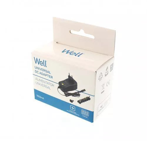 Alimentator universal in comutatie 1500mA 3-12V 6 mufe Well