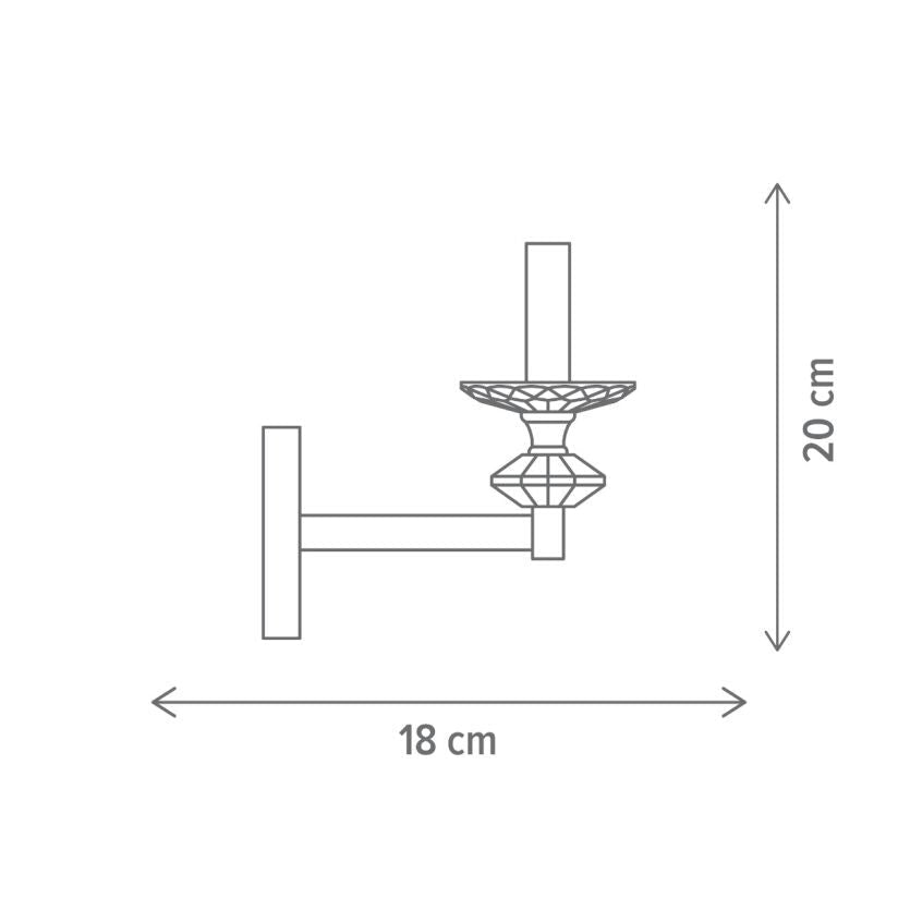 Aplică ANGELYC AP1, KL101071, 1xE14, cupru - eVoltaSmart