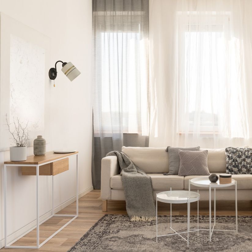 Aplică CERTIS AP1, KL101045, 1xE27, alb, negru, auriu - eVoltaSmart
