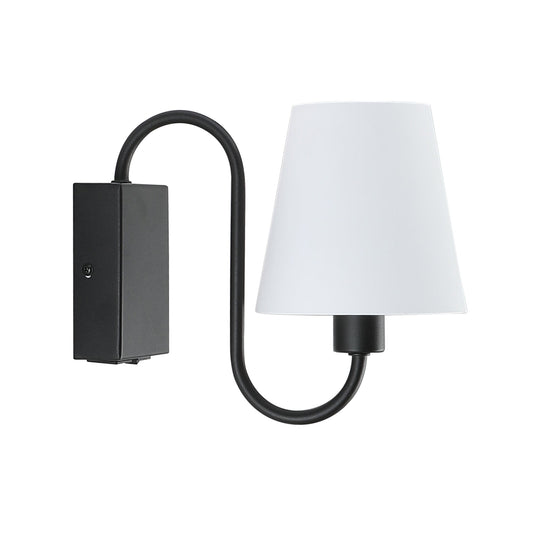 Aplică CLASSIC AP1 B, KL101077, 1xE14, negru, alb - eVoltaSmart