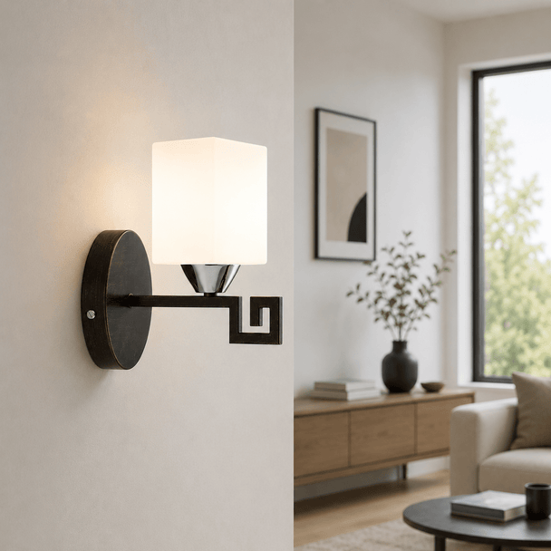 Aplica Elada Alb+Wenge - 60W - eVoltaSmart