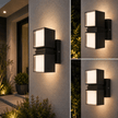 Aplica Elan LED 18W 4000K IP65, negru, Erste - eVoltaSmart