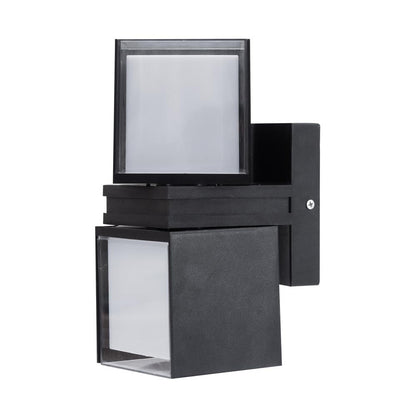 Aplica Elan LED 18W 4000K IP65, negru, Erste - eVoltaSmart