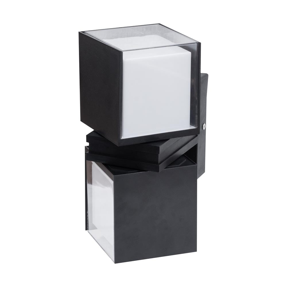 Aplica Elan LED 18W 4000K IP65, negru, Erste - eVoltaSmart