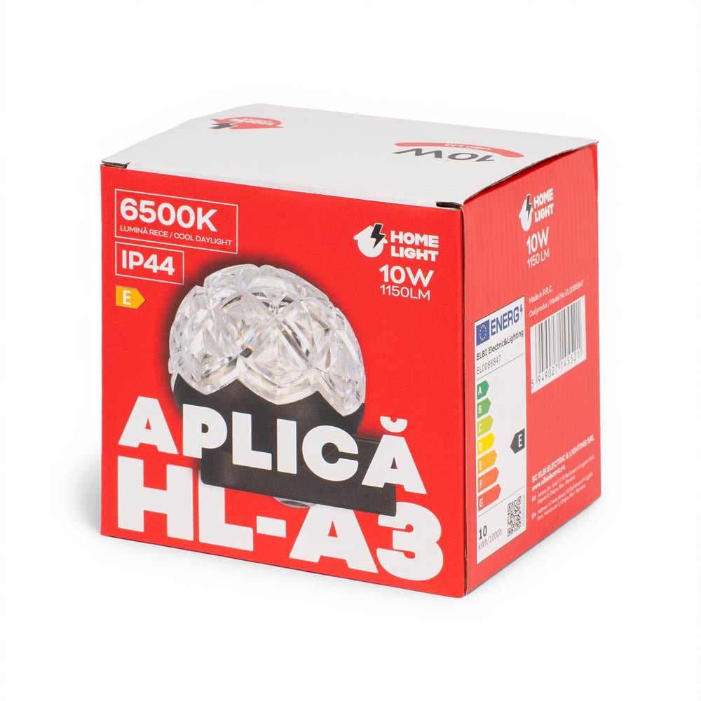 Aplica exterior HL-A3 10W 1150lm 6500K IP44, Homelight - eVoltaSmart