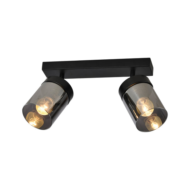 Aplică HAZY AP2, KL162024, 2xE27, negru - Evolta Smart