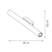 Aplică LED ASTRAL 14W, KL146031, 14W, alb, negru - eVoltaSmart