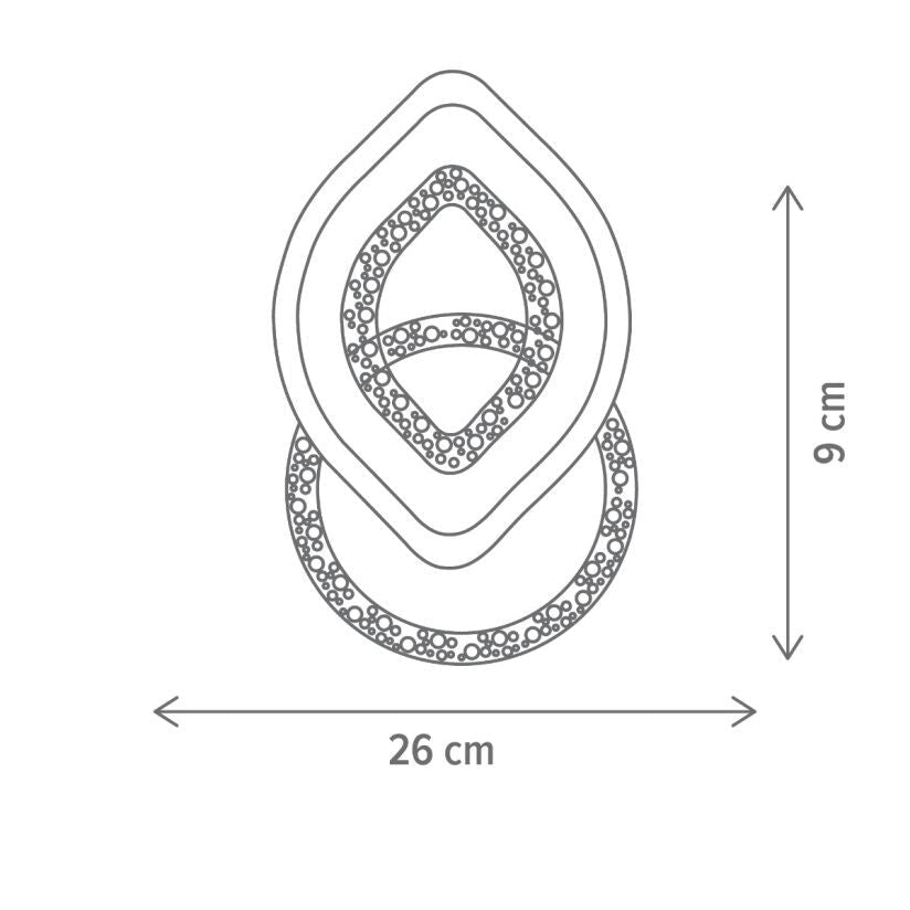 Aplică LED DORIS AP1, KL151050, 30W, 3000-6500K, alb - eVoltaSmart