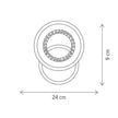 Aplică LED RONDOS AP1, KL151060, 30W, 3000-6500K, alb - Evolta Smart
