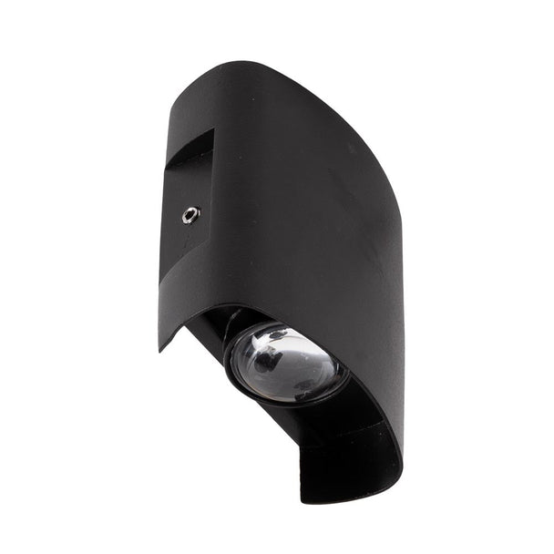 Aplica Monty LED 2X2W 3000K IP54, negru, Erste - eVoltaSmart