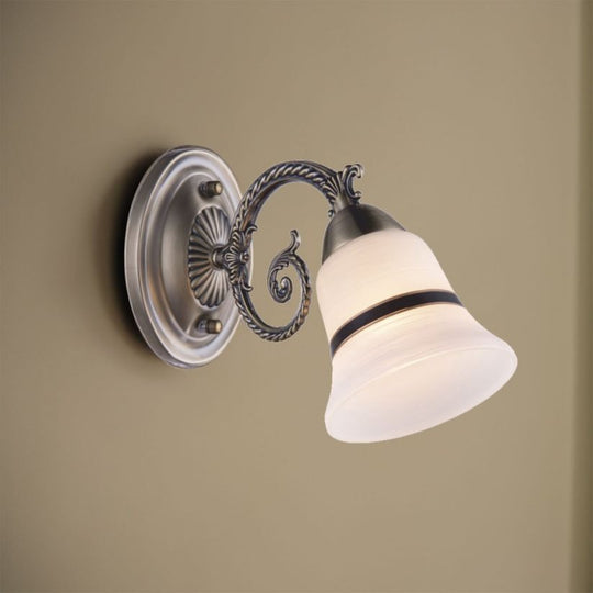 Aplică NIKY AP1, LY-3329, 1xE27, alb, bronz antic - eVoltaSmart