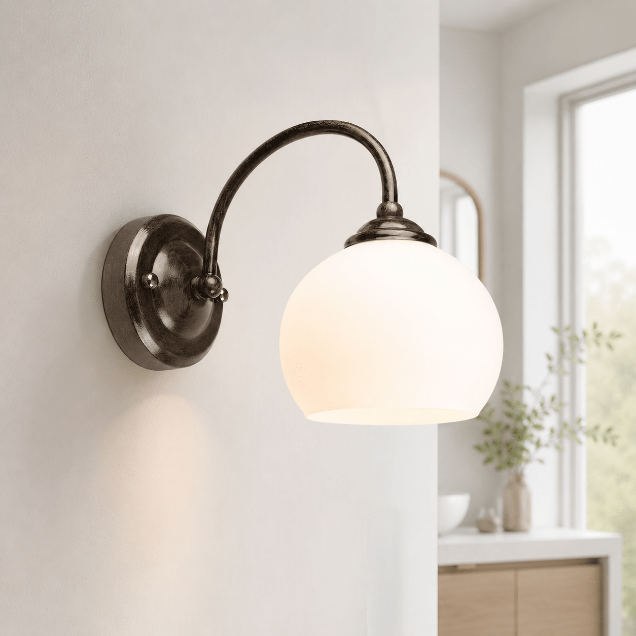 Aplica Ramona Wenge+Alb - 60W - eVoltaSmart