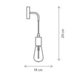 Aplică ROPE AP1, KL101039, 1xE27, negru - eVoltaSmart