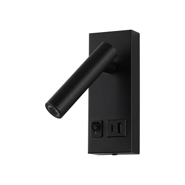 APLICĂ SMARTY B, KL141029, 2W, 3000K, NEGRU - eVoltaSmart