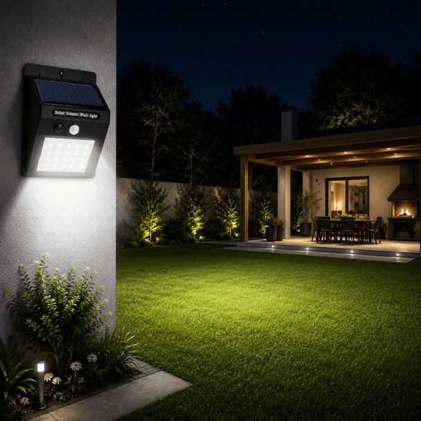 Aplica solara cu senzor mini LED IP44, Homelight - eVoltaSmart