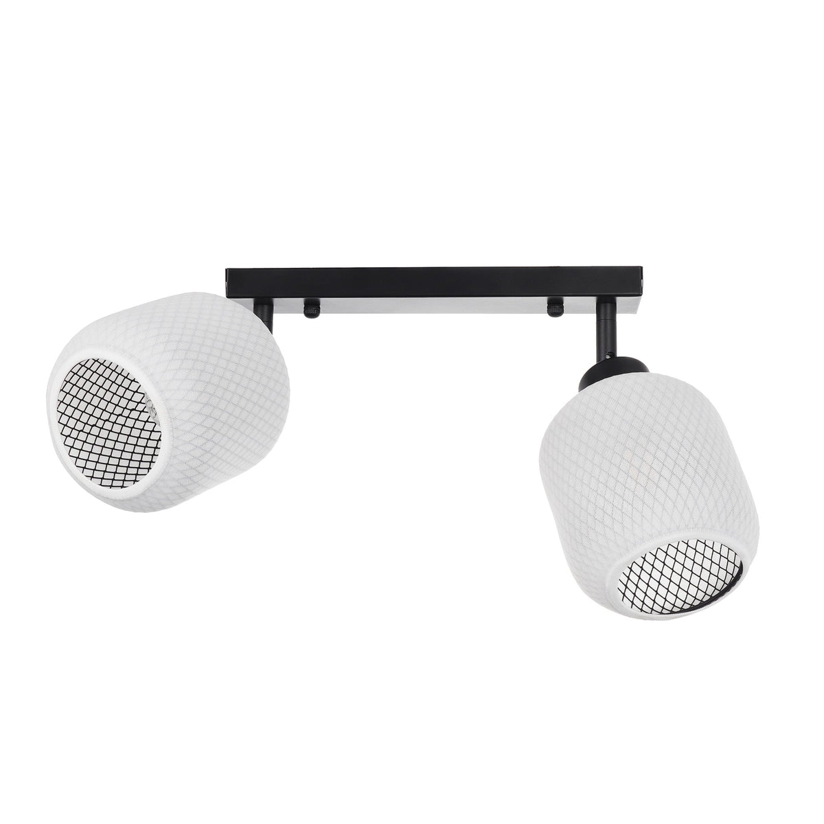 Aplică SUNDRE AP2, KL101075, 2xE27, alb, negru - eVoltaSmart