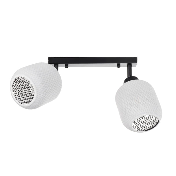 Aplică SUNDRE AP2, KL101075, 2xE27, alb, negru - eVoltaSmart