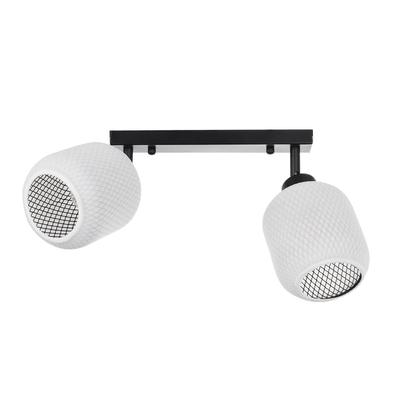 Aplică SUNDRE AP2, KL101075, 2xE27, alb, negru - eVoltaSmart