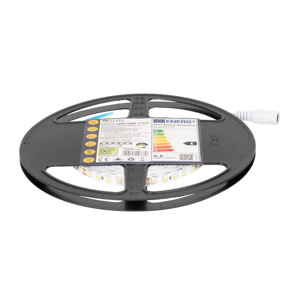 Banda LED 24V 5X120LED 9.6Wm 4000K IP20 5m, Erste - eVoltaSmart