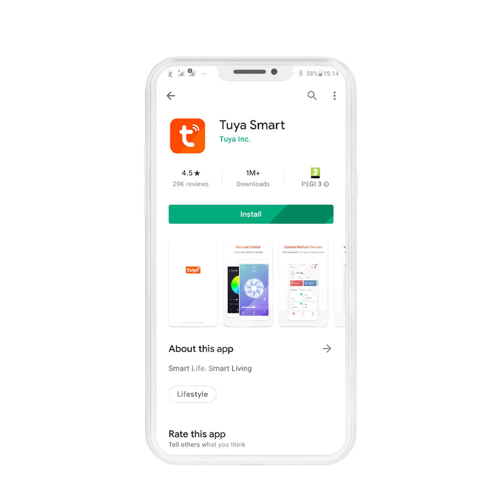 Banda LED Smart WiFi Modee RGB +3CCT 24W 3.4W/m 240lm/m Tuya IP20 5m MSL-LS24W5MRGB