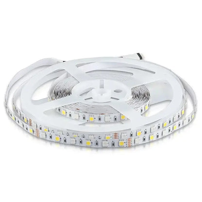 Banda LED SMD5050 60LED/m 357lm/m 8W/m RGB+W alb neutru IP20 5m V-TAC SKU-212552