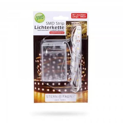 Banda LED x30 1m alb cald +cablu 0.8m cu baterie 3x AA Family Decor