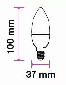 Bec LED E14 7W 470lm 3000K alb cald cip SAMSUNG V-TAC