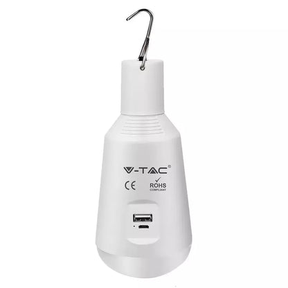 Bec LED E27 7W 3in1 cu acumulator incarcare solara V-TAC