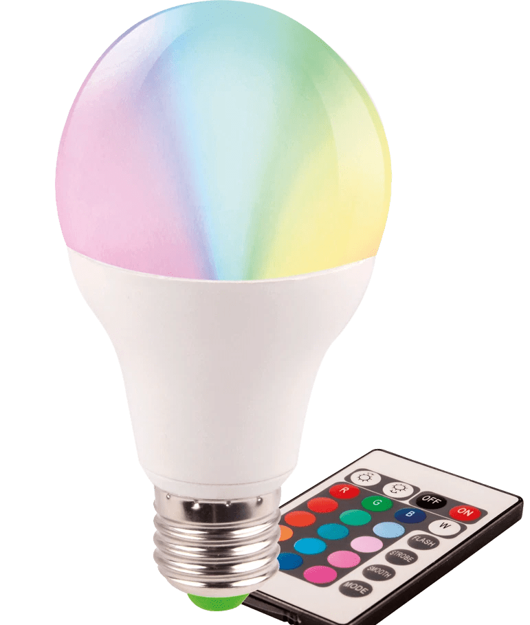 Bec LED EVO17 A60 5W E27 RGB Telecomanda - eVoltaSmart
