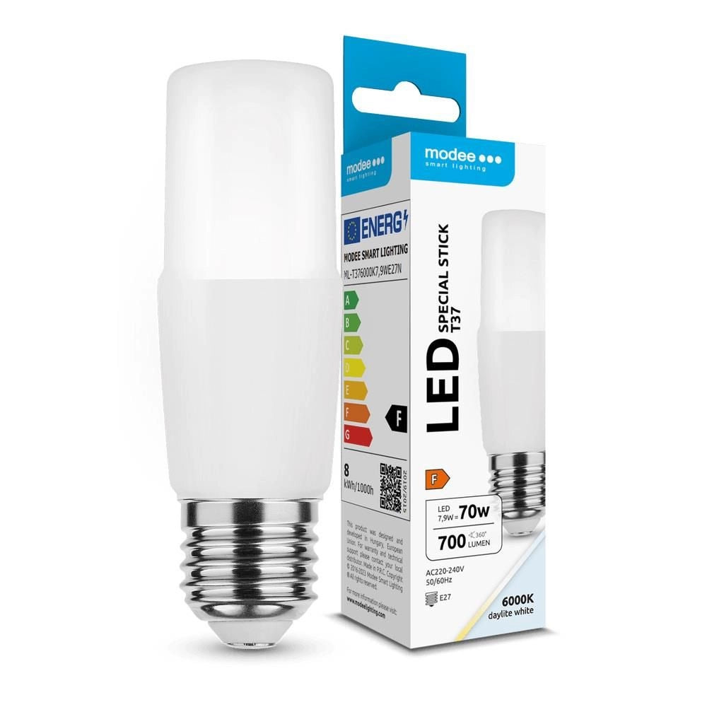 Bec LED Modee T37 E27 7.9W 230V 700lm 6000K lumina alb rece ML-T376000K7,9WE27N
