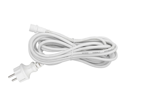 Cablu de conectare la retea 5m alb pentru instalatii luminoase Home KSHW5