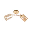 Candelabru ALKA 2, LY-3359, 2xE27, ambra, auriu - eVoltaSmart