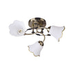 Candelabru BELLIS 3, LY-3088, 3xE27, alb, bronz antichizat - eVoltaSmart