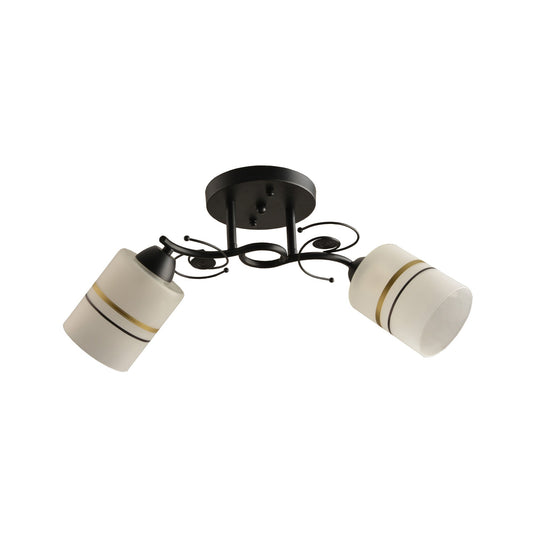 Candelabru CERTIS PL2, KL100043, 2xE27, alb, negru, auriu - eVoltaSmart