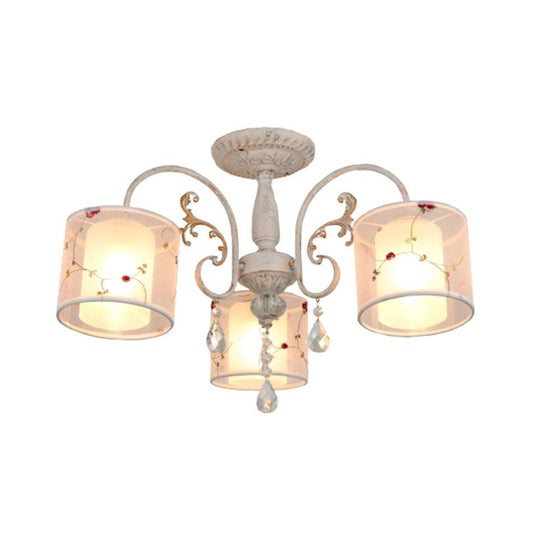 Candelabru PROVANCE 3, KL103004, 3xE27, alb, auriu - Evolta Smart