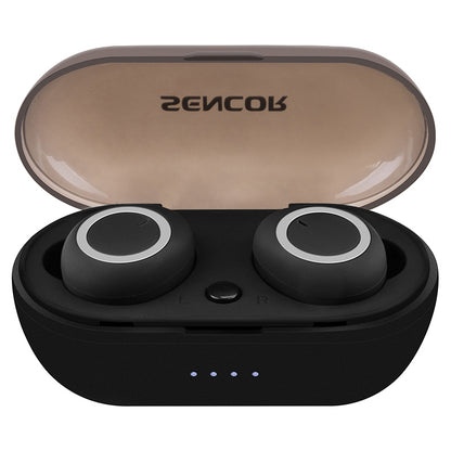 Casti bluetooth 5.0 TWS negru SENCOR SEP 510BT BK