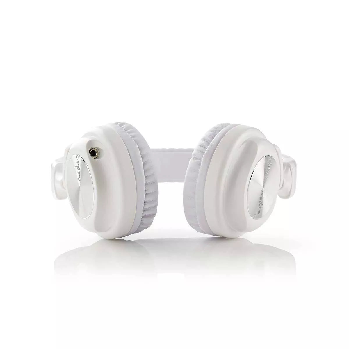 Casti multimedia cu cablu detasabil fara microfon 1.2m alb NEDIS