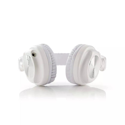 Casti multimedia cu cablu detasabil fara microfon 1.2m alb NEDIS