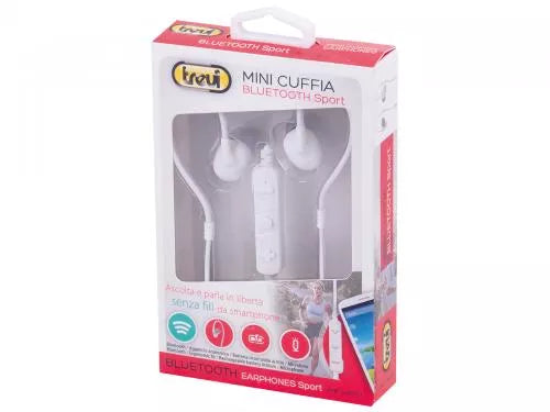 Casti sport Bluetooth cu microfon HMP 1218 BT alb Trevi