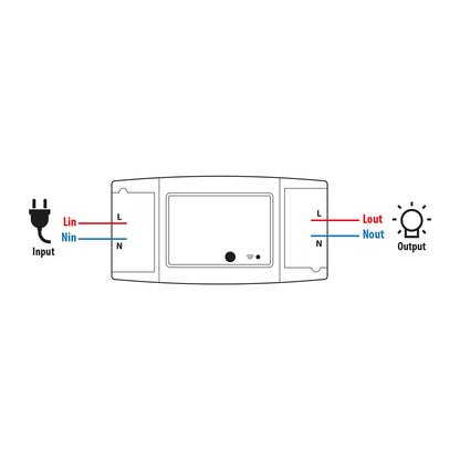 Comutator ascuns Wi-Fi inteligent 90-250V 16A Amazon Alexa Google Home compatibilitate IFTTT delight