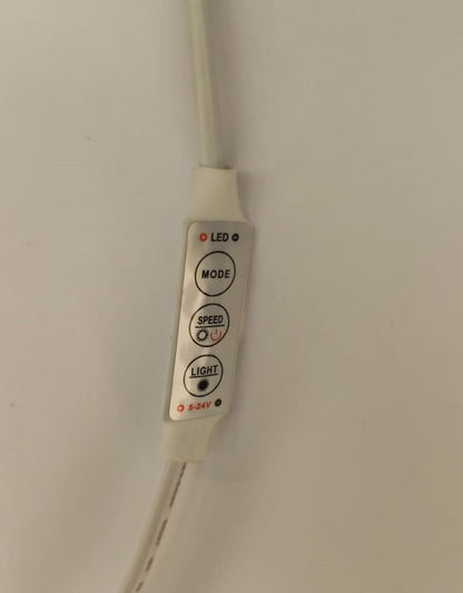 Controler BANDA LED 12V MODE SPEED LIGHT montaj pe fir cu conectori 2.1x5.5 mama/tata