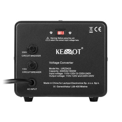 Convertor tensiune 230V-110V 1600W 2000VA KEMOT